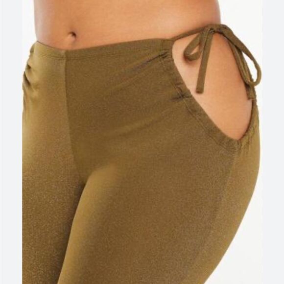 Savage X Fenty Pants - NWT Savage X Fenty Sleep & Shine Shimmery Lounge Pants Olive Green - Size 3X